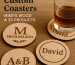 Personalize Your Tables with Custom Coasters from Mike’s Wood & 3D Products